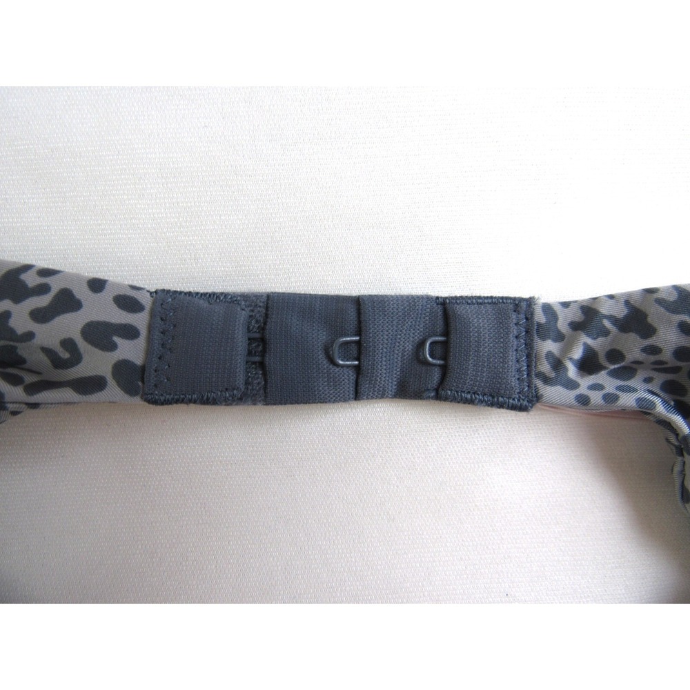 Victoria's Secret Bra Gray Animal Print Push-Up Padded Underwired Size 32C - Picture 3 of 7